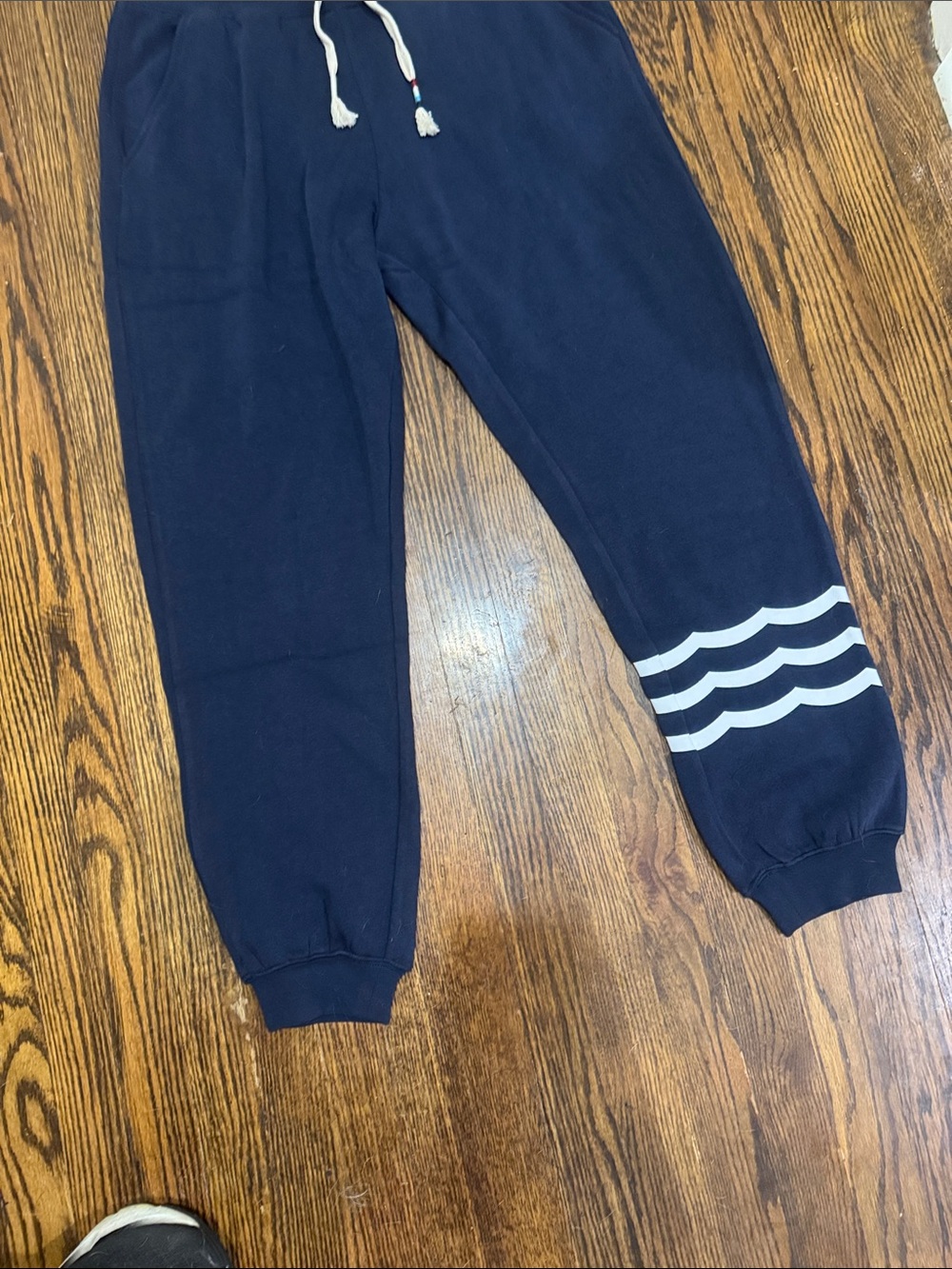 Sol Angeles/Jogger Sweatpants with White Stripe Detail on bottom left leg/tags! - Picture 3 of 12
